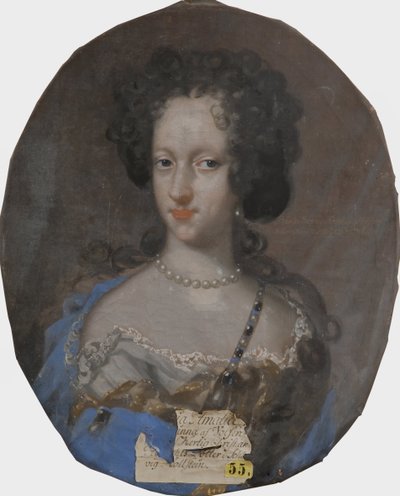 Portrait of Princess Sophie Amalie of Holstein-Gottorp, Duchess of Brunswick-Lueneburg by David von Krafft