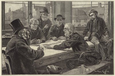 A Game at Dominoes by Davidson Knowles