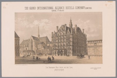 Design for a Proposed Hotel on the Dam in Amsterdam by Day and Co.