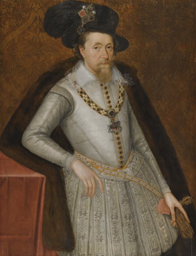 Portrait of King James I of England, Early 17th Century by De Critz