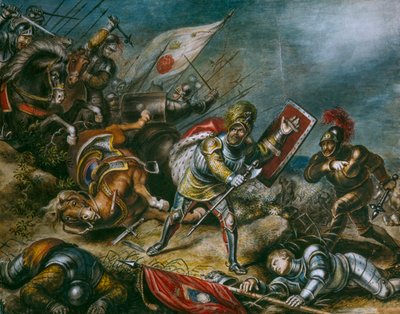 Richard III Fighting on Foot on Bosworth Field by Dean Conger