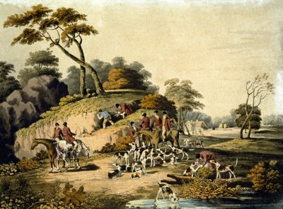 Morning, Foxhunting (engraved by J.H. Clarke and F. Jeakes) by Dean Snr. (after) Wolstenholme
