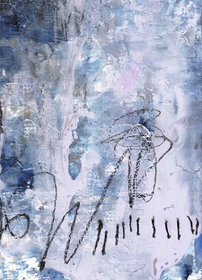 Abstract Blue Texture by Deb Chaney