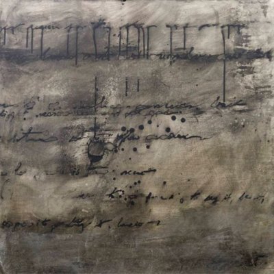 Abstract Faded Script by Deb Chaney