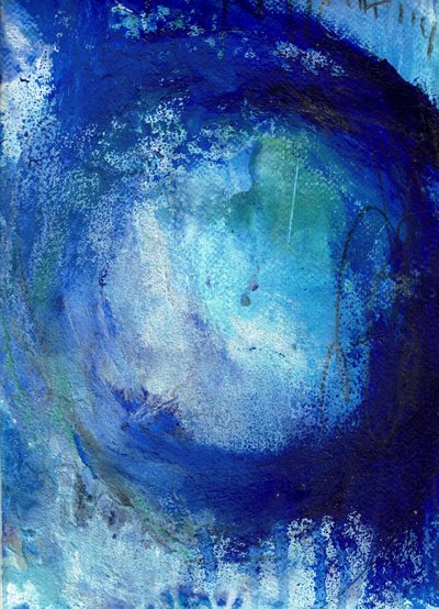 Deep Blue Swirl by Deb Chaney