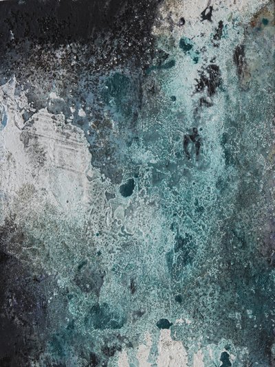 Frozen Teal Textures by Deb Chaney