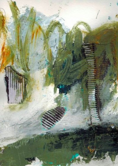 Green Organic Textures by Deb Chaney