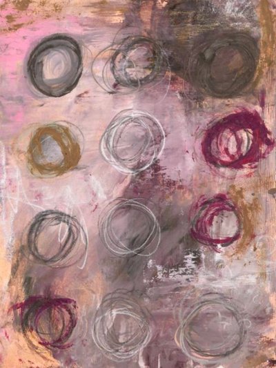 Soft Abstract Circles by Deb Chaney