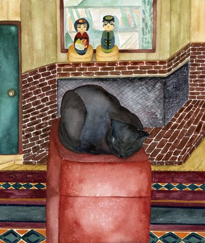 Red Stool by Deborah Eve Alastra