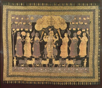 Krishna and his Gopis by Deccani School