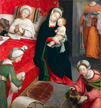 Birth of St John Baptist by Defendente Ferrari