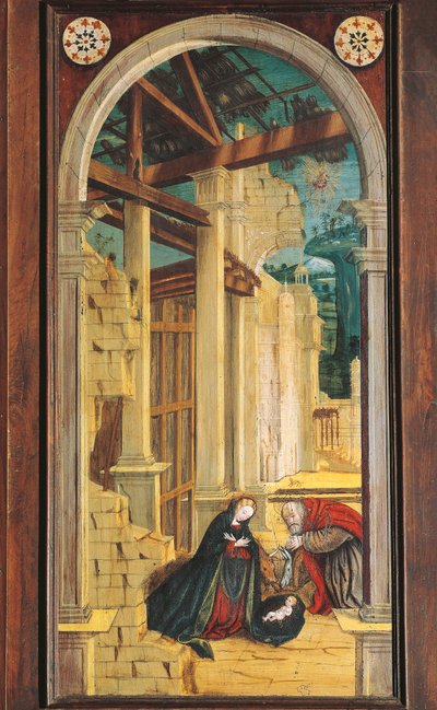 Perspective painted on the rear section of the 16th century choir, Church of Saint Jerome, Biella by Defendente Ferrari