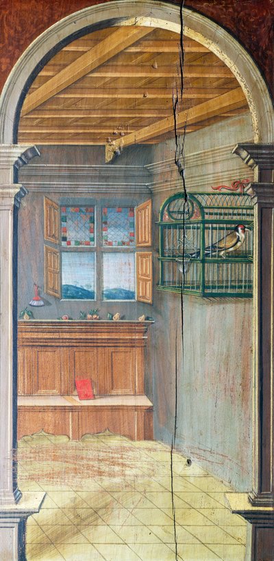 Perspective painted by Defendente Ferrari, on the rear section of the 16th century choir, Church of Saint Jerome, Biella by Defendente Ferrari