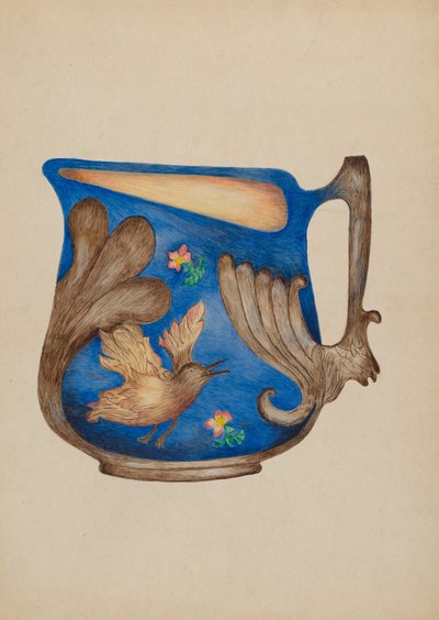 Majolica Pitcher by Della Button