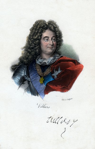 Claude Louis Hector de Villars, French General by Delpech