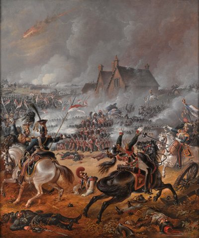 The Battle of Waterloo by Denis (follower of) Dighton