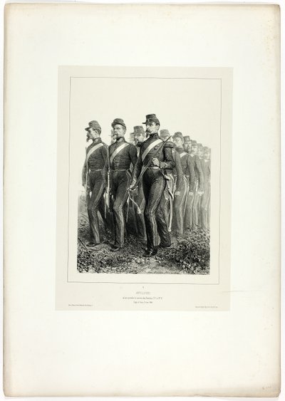 Artillery Men, from Souvenirs d’Italie: Expedition de Rome by Denis Auguste Marie Raffet