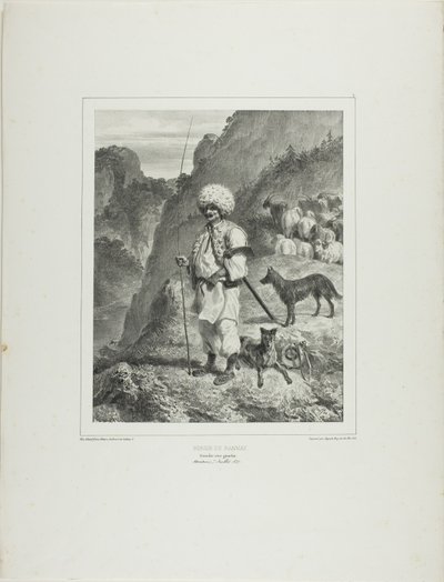 Bannat Shepherd, Left Bank of the Danube by Denis-Auguste-Marie Raffet
