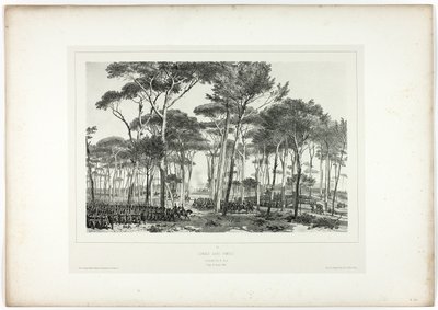 Combat in Pamfili, from Souvenirs d’Italie: Expedition to Rome by Denis Auguste Marie Raffet