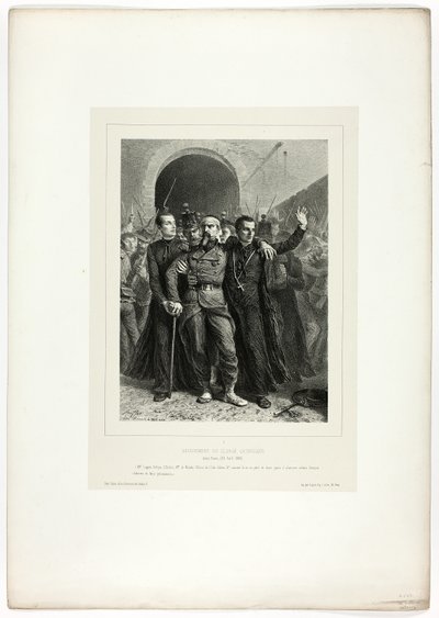 Devotion of the Catholic clergy in Rome, April 30, 1849, from Souvenirs d’Italie: Expedition to Rome by Denis Auguste Marie Raffet
