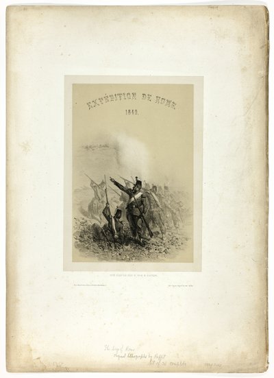 Expedition to Rome, 1849: Your Reception is Neither Polite nor Politic, from Souvenirs d’Italie: Expedition to Rome by Denis Auguste Marie Raffet