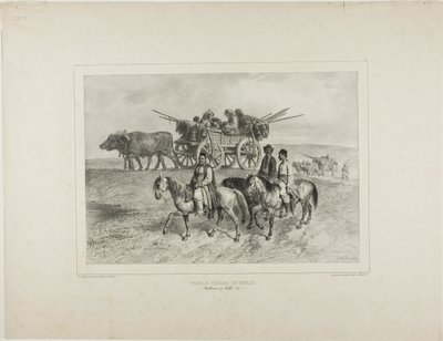 Family of Traveling Hungarian Gypsies, Moldavia, July 19, 1837 by Denis-Auguste-Marie Raffet