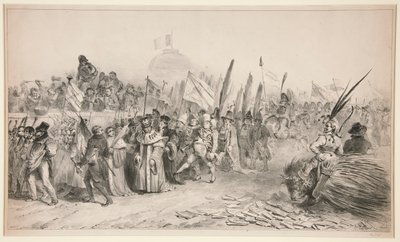 Grand Review Passed by Caricature by Denis Auguste Marie Raffet