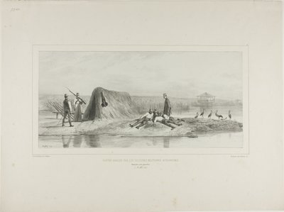 Guard Post for the Hungarian Military Colonies, Left Bank of the Danube, July 7, 1837 by Denis Auguste Marie Raffet