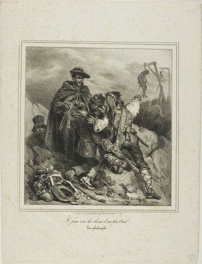 He Must See Things Favorably! by Denis Auguste Marie Raffet