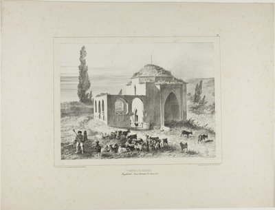 Mariah Tomb, Bachtcheh-Seraï, Crimea, August 21, 1837 by Denis Auguste Marie Raffet
