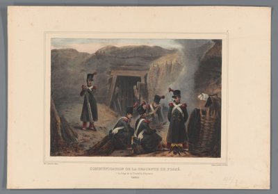 Soldiers at a Mine Shaft, 1832 (Dessins faits d
