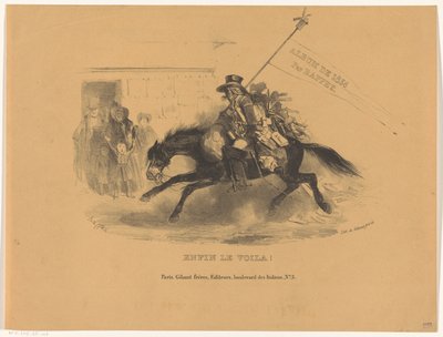 Postilion on Horseback by Denis Auguste Marie Raffet