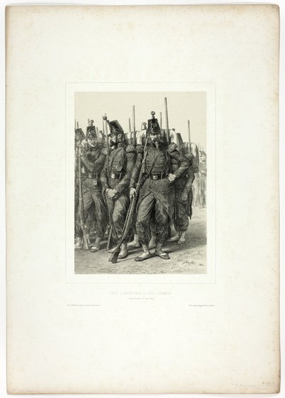 Ready to Leave for the Eternal City, from Souvenirs d’Italie: Expédition de Rome by Denis Auguste Marie Raffet