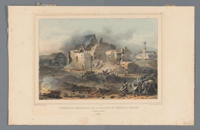 Ruins of the Church and the House of General Chassé, 1832 (Dessins faits d