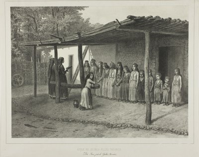 School for Young Tartar Girls by Denis Auguste Marie Raffet