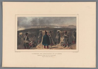 Shooters Behind a Breastwork, 1832 by Denis Auguste Marie Raffet