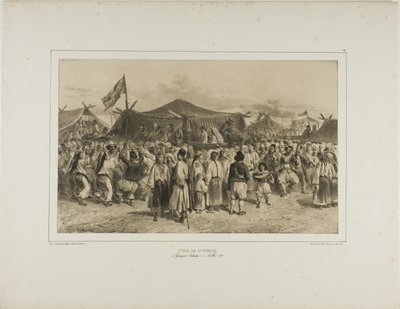 St. Pierre Fair, Giourjevo, Wallachia, July 11, 1837 by Denis Auguste Marie Raffet