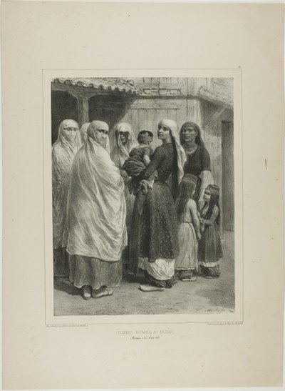 Tartar Women at the Baidar, Crimea, August 26, 1837 by Denis Auguste Marie Raffet
