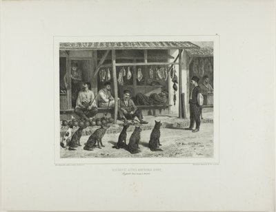 The Butcher and Other Tartar Merchants by Denis Auguste Marie Raffet