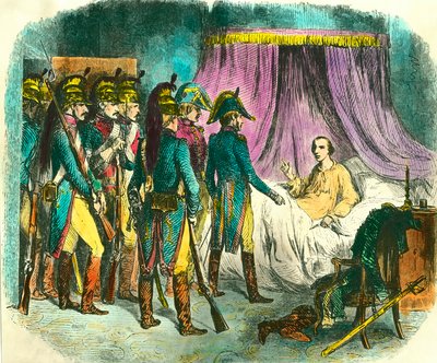 The Arrest of Louis Antoine Henri de Bourbon, Duke of Enghien by Denis Auguste Marie Raffet