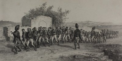 Turkish Recruits Near Smyrna, November 10, 1837 by Denis Auguste Marie Raffet
