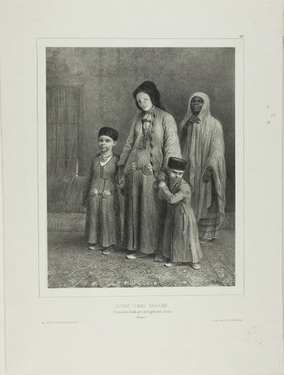 Young Karaime Woman, Chufut-Kale Near Bakhchysarai, Crimea by Denis Auguste Marie Raffet