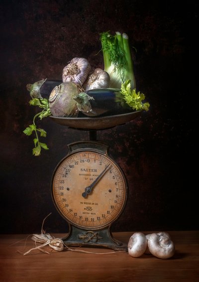 Rustic Produce Still Life by Denis O Reilly
