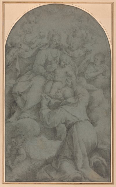 Saint Francis of Assisi Adoring the Virgin and Child by Denys Calvaert