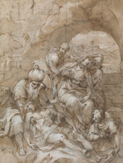 Deposition (detail) by Denis Calvaert