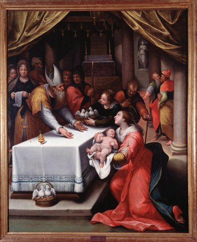 Presentation of Jesus to the Temple by Denys Calvaert or Calvart