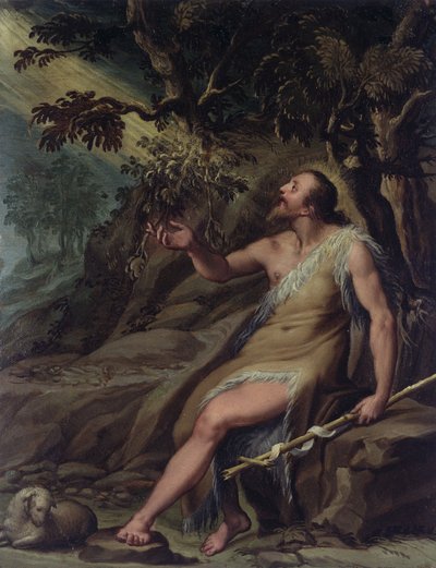 Saint John the Baptist in the Wilderness by Denys Calvaert or Calvart