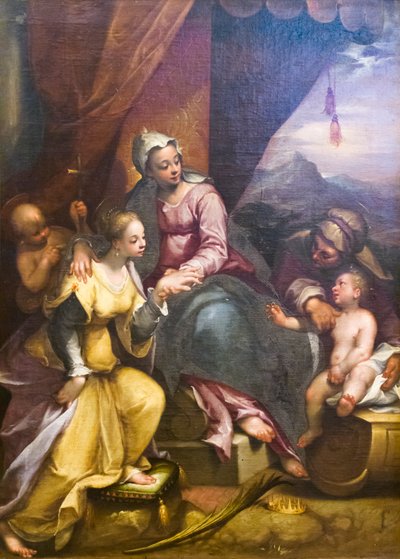 The Mystical Marriage of St Catherine by Denys Calvaert or Calvart