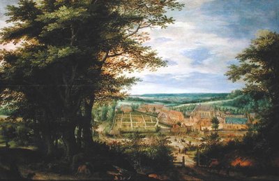 The Abbaye de La Cambre in the Forest of Soignes by Denys van Alsloot