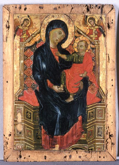 Enthroned Madonna with Child and Two Angels, c.1300 by Deodato Orlandi Deodato Orlandi